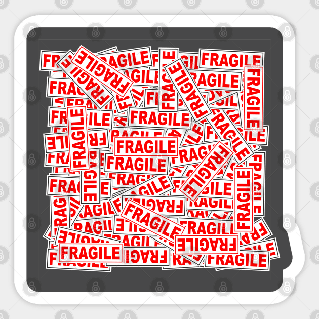 Fragile Sticker by Dimedrolisimys